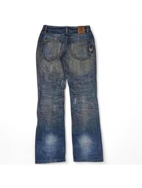 VINTAGE ONIARAI MUD WASH AND EMBROIDERY LOGO ON BACK DENIM